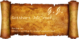 Gotthart József névjegykártya